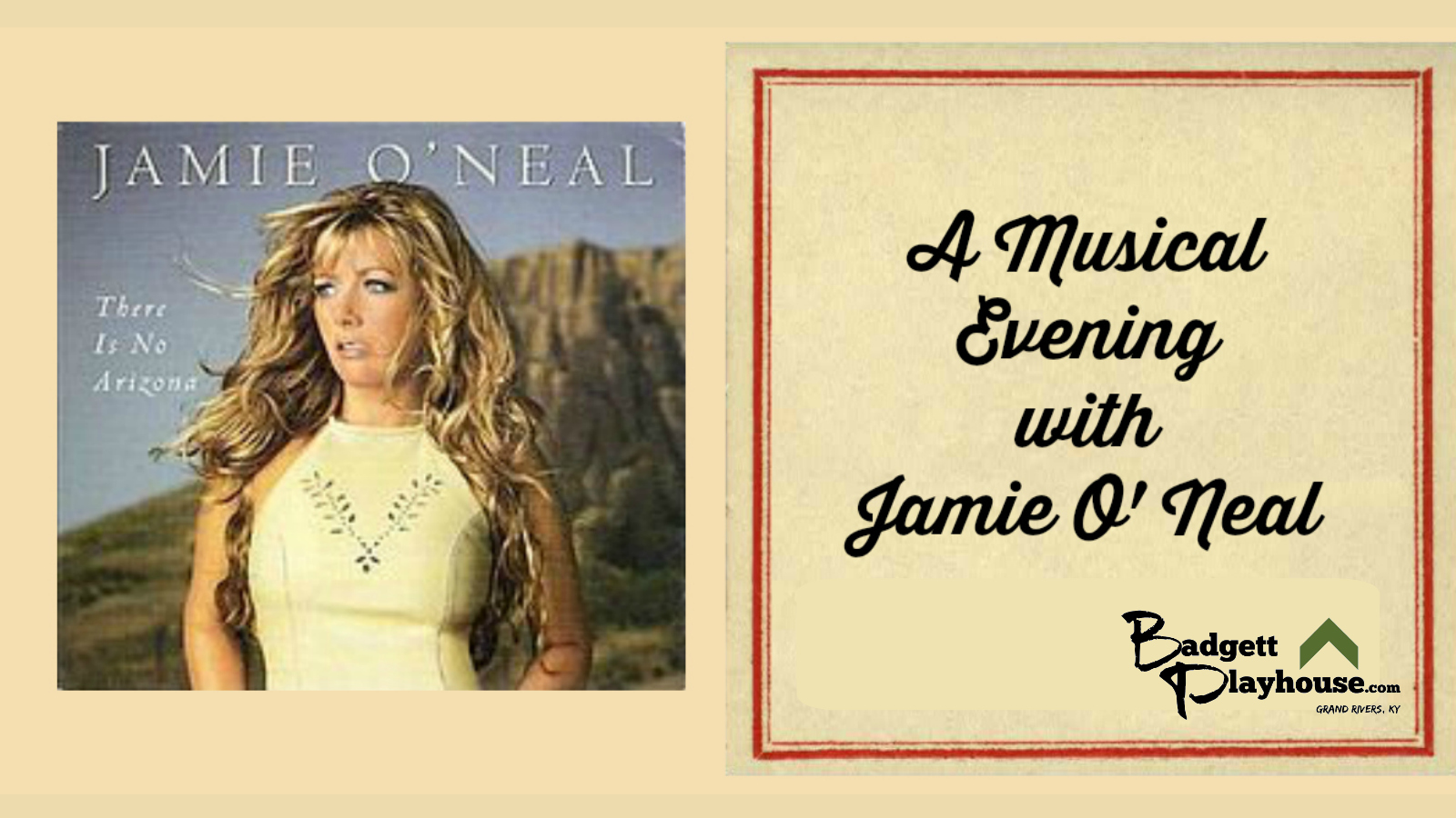 A Musical Evening with Jamie O’Neal! – The Badgett Playhouse